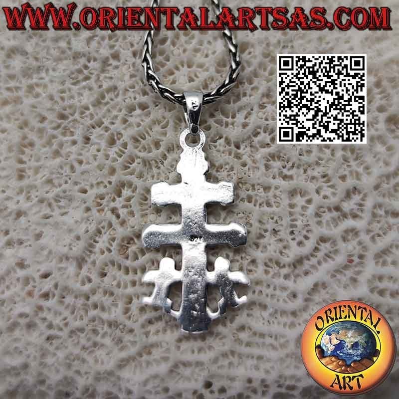 Silberanhänger, das "Kreuz von Caravaca" oder "Cruz de Caravaça"