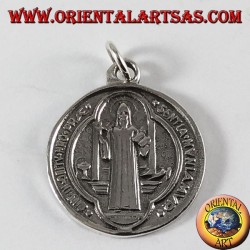 Plata colgante San Benedicto Medalla