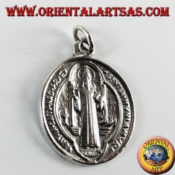 Plata colgante San Benedicto Medalla