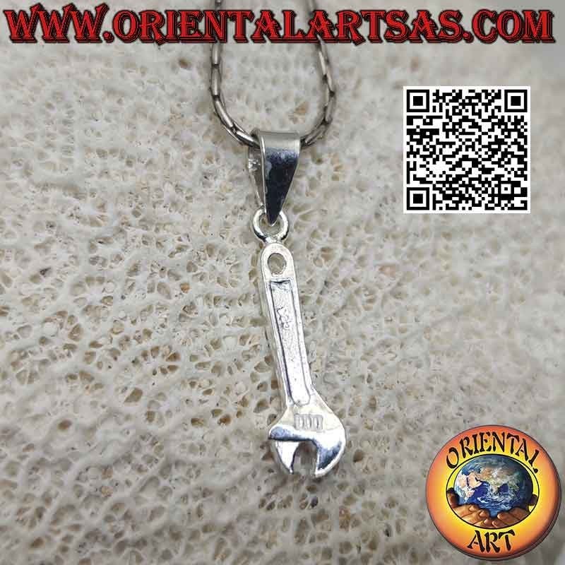 Pendentif en argent, la clé à molette (petite)