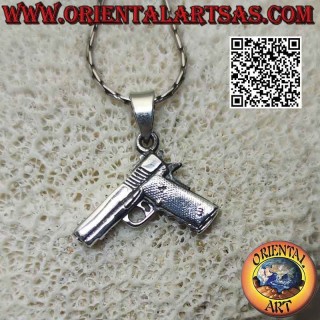 Silver pendant, "Glock" pistol (the classic semi-automatic service pistol)