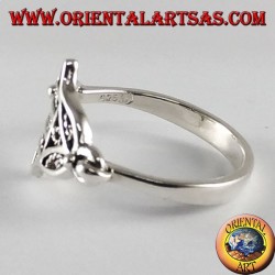 Silver ring Hand of Fatima Hamsa