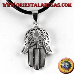 Colgante de plata de la mano de Fátima Hamsa