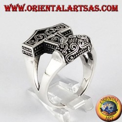 Silver ring Mjöllnir hammer of Thor
