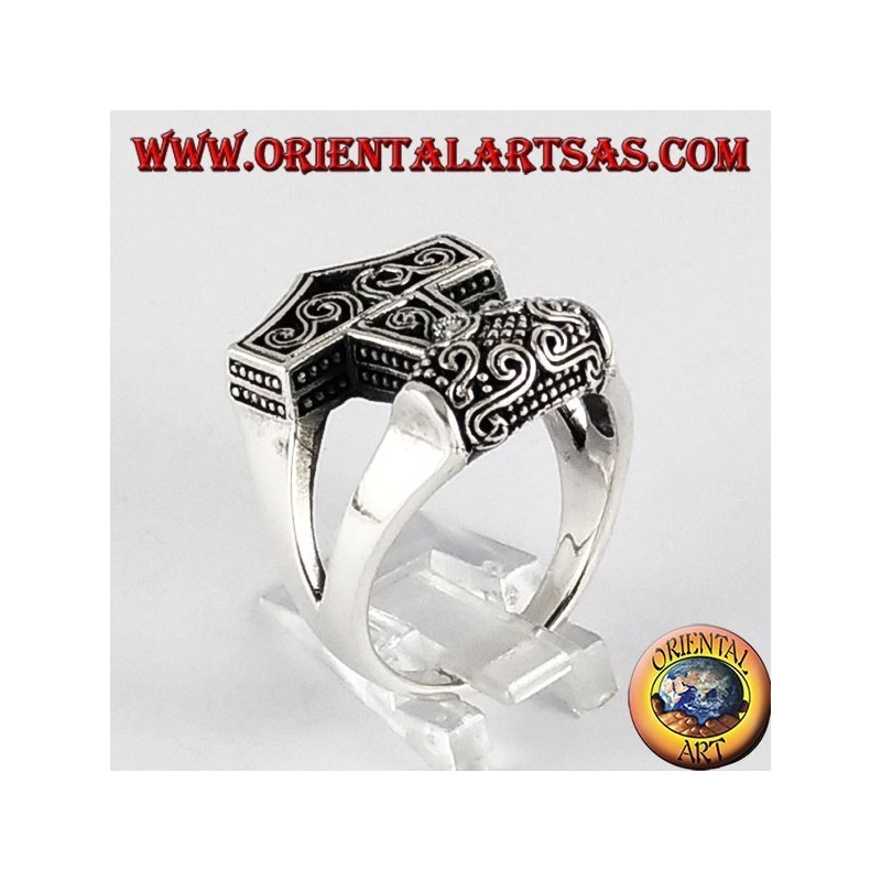 Silberring Mjöllnir Hammer von Thor