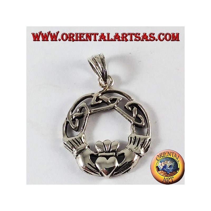 Pendentif argent, Claddagh
