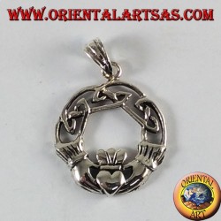 Silver Pendant, Claddagh