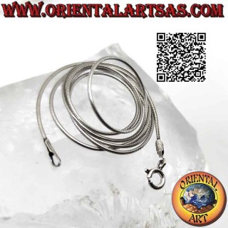 Collier chaîne en argent 925‰, classique lien "serpent" ou queue de souris (épaisseur 0,5 mm)