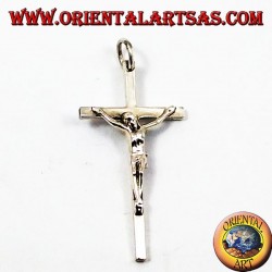 Pendentif crucifix en argent simple