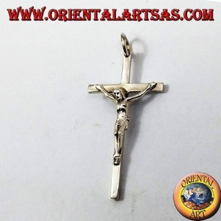 Pendentif crucifix en argent simple