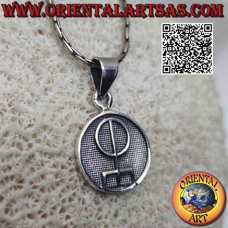 Silberanhänger, Medaille mit Flachrelief "Talisman der Liebe"