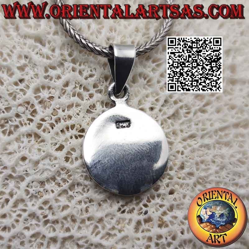 Colgante de plata, medalla con bajorrelieve "Talisman de la prosperidad"