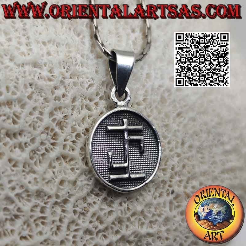 Pendentif en argent, médaille avec bas-relief "Talisman de guérison"