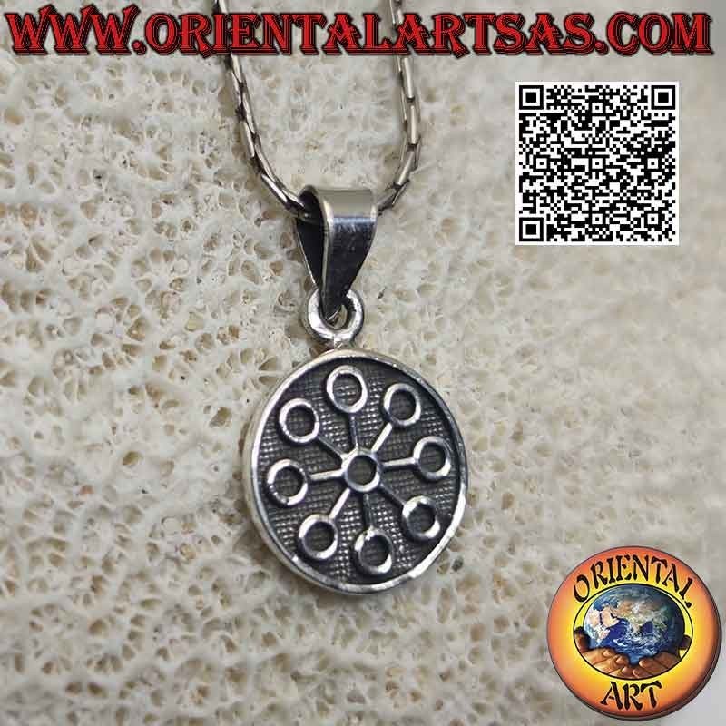 Silver pendant, medal with bas-relief "Talisman of clairvoyance"