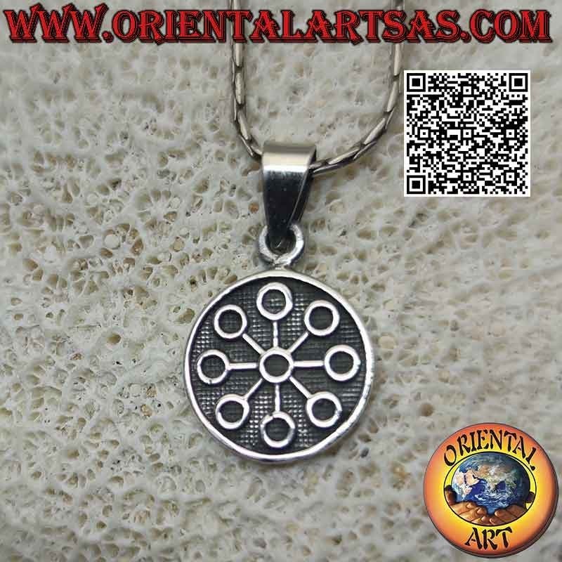 Colgante de plata, medalla con bajorrelieve "Talisman de videncia"