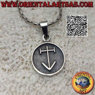 Pendentif en argent, médaille avec bas-relief "Talisman du voyageur"