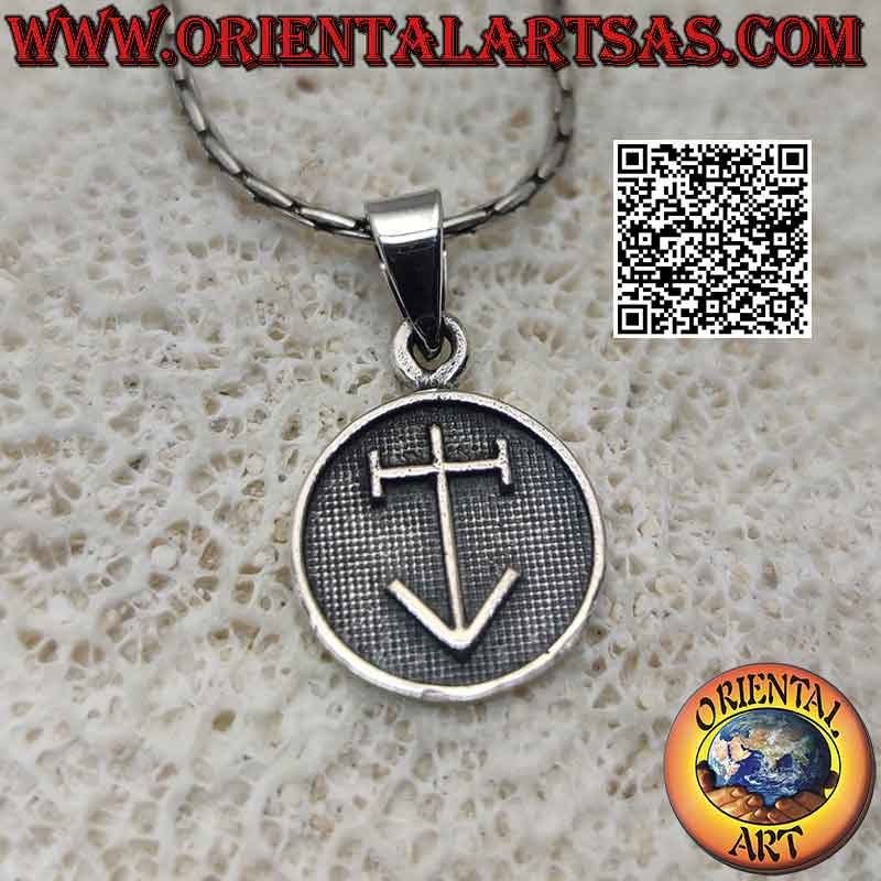 Silberanhänger, Medaille mit Flachrelief "Talisman des Reisenden"