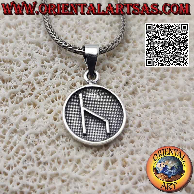 Pendentif en argent, médaille avec bas-relief "Talisman illumine les chemins"