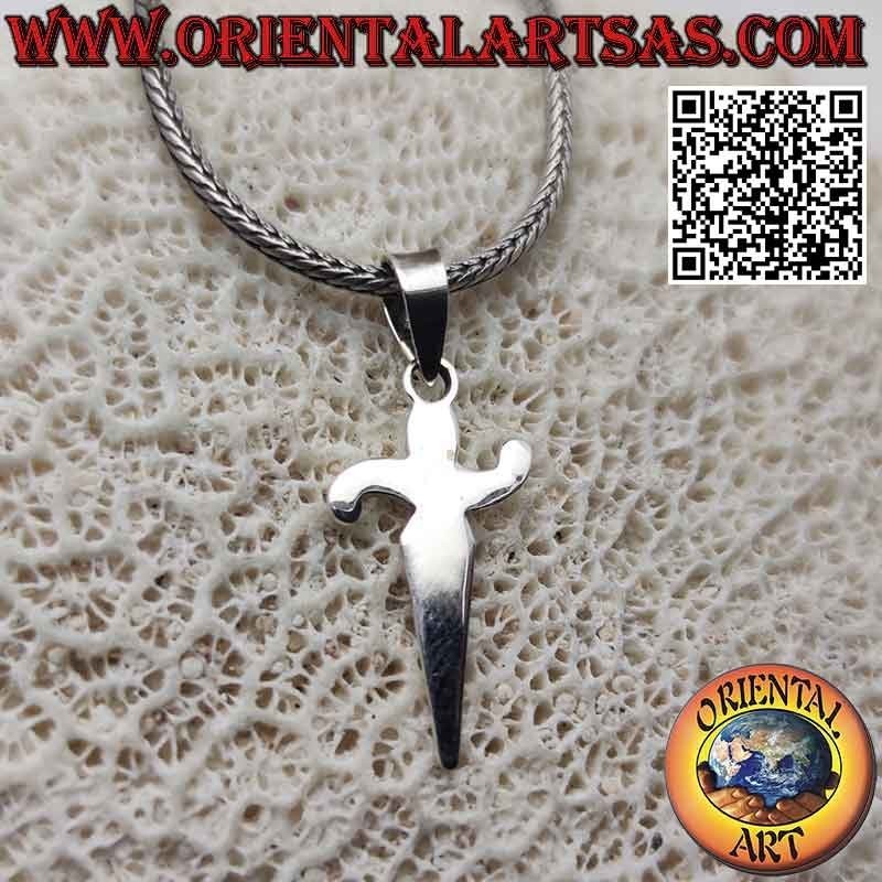 Pendentif en argent en forme d'épée de "Cesare Paciotti"