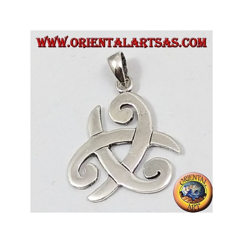 silver pendant, three-cornered hat of Odin