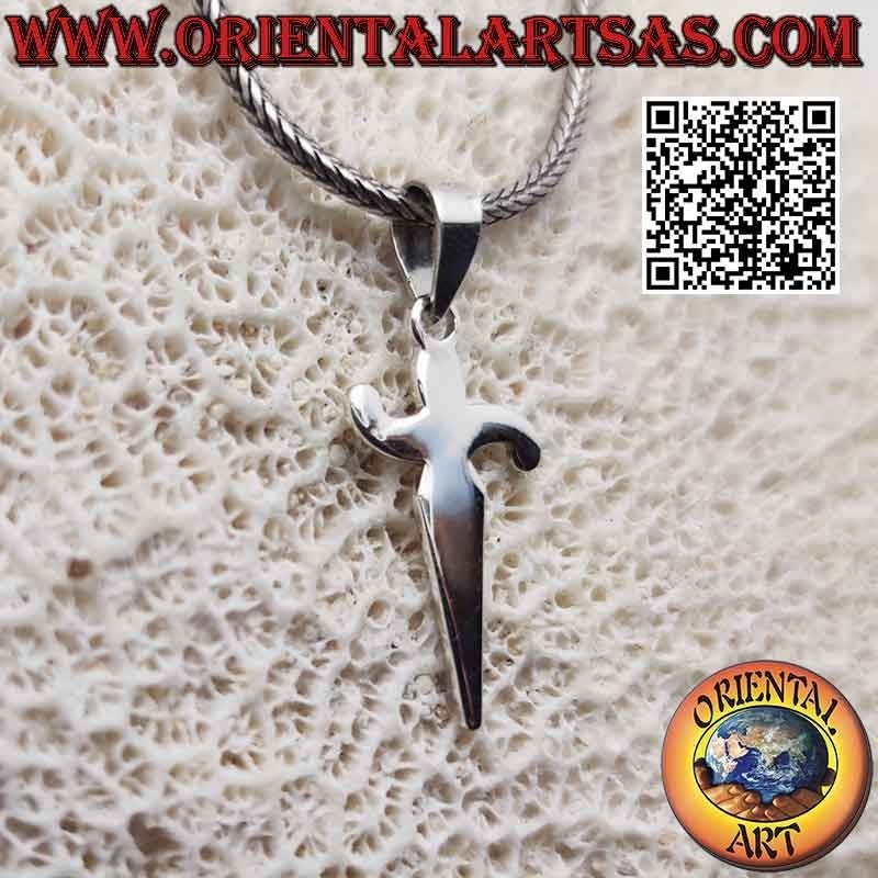 Silver pendant in the shape of a sword of "Cesare Paciotti"