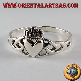 Silberring Claddagh Irish Liebe Treue und Freundschaft