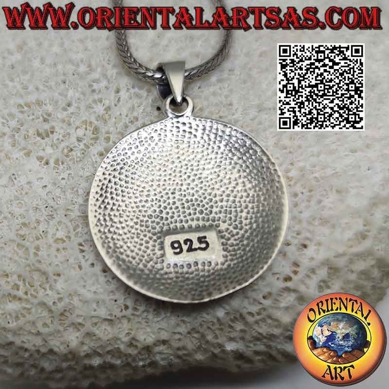 Pendentif en argent, sceau de l'archange Thavael (sceau du roi Salomon)