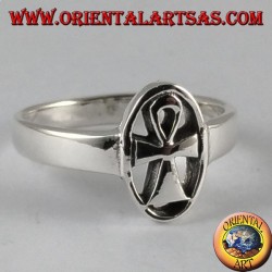 Silber Ring, Ankh Schlüssel des Lebens