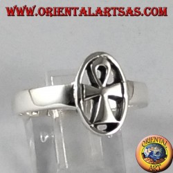 Silber Ring, Ankh Schlüssel des Lebens