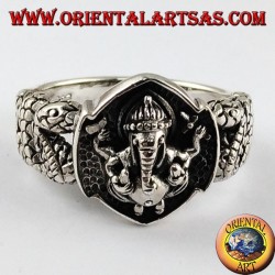Silberring Ganesh, der Elefantengott 