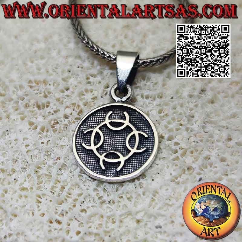 Pendentif en argent, médaille avec bas-relief "Talisman de transmutation"