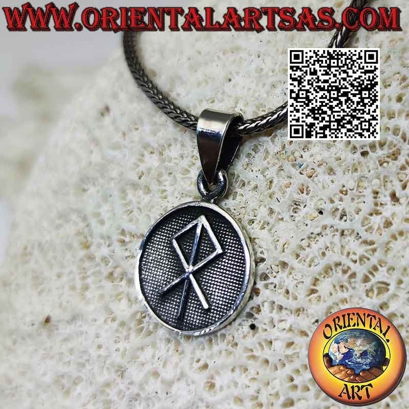 Silver pendant, medal with bas-relief "Talisman of consecration"