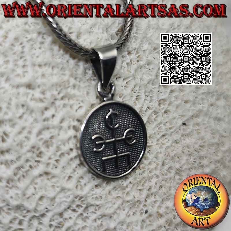 Silberanhänger, Medaille mit Basrelief "Talisman des Magiers"