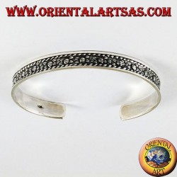Bracelet argent rigide, fait main