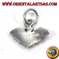 chauve-souris pendentif en argent avec des ailes ouvertes (petit)