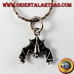 Pendentif argent, batte avec la tête vers le bas (petit)