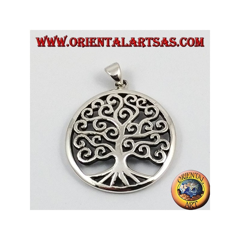 Silver pendant, tree of life (big)