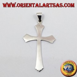 Silber Anhänger, einfach Gothic Kreuz