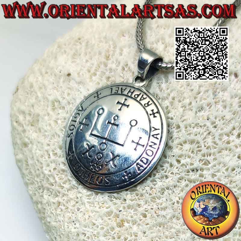 Aartsengel Raphael Seal Amulet Ketting Bovennatuurlijk De Patroon van Reizigers Clear Away Angsten Stressors Rvs Ketting Gift