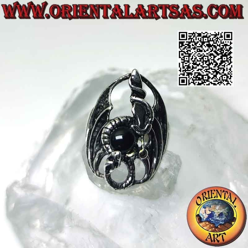 Bague en argent Quetzalcoatl ou Kukulkan (serpent à plumes)