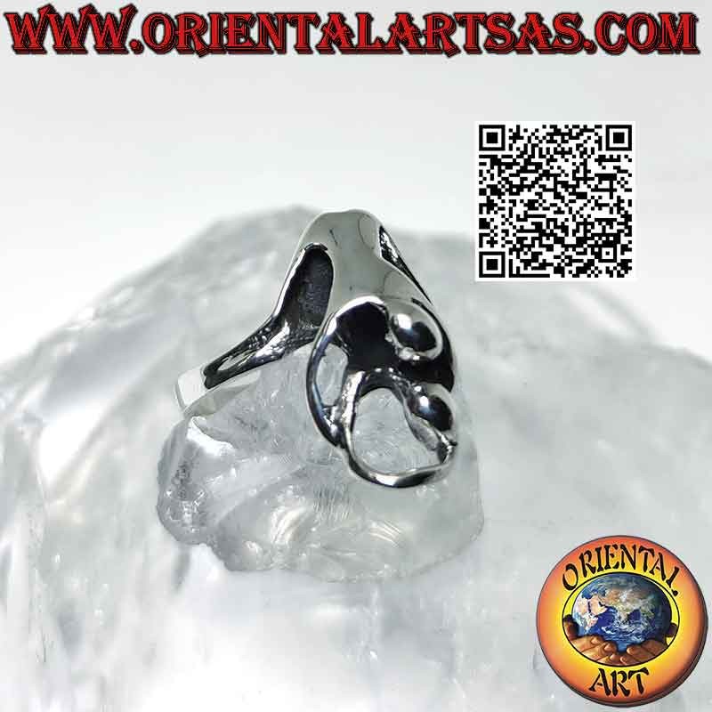 Erotic Kamasutra silver ring, the doggie position