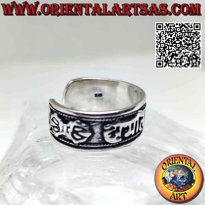 Anello Rotante Del Mantra Buddista Anello Rotante D'argento Om Mani - Foto 11