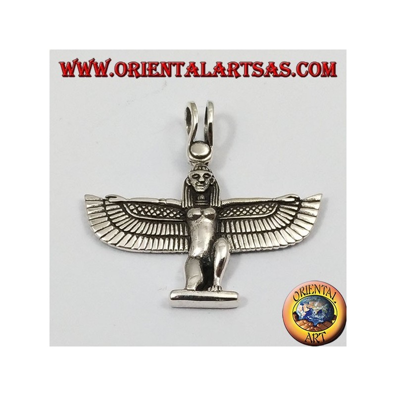déesse argent ailé pendentif Isis
