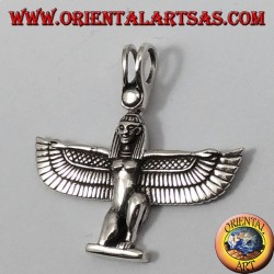 Silver pendant winged goddess Isis