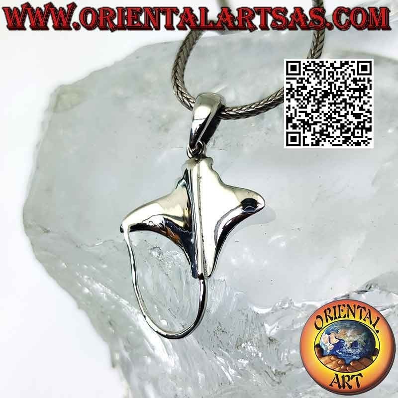 Silberanhänger, Rochen, Mantarochen oder Torpedo (A)