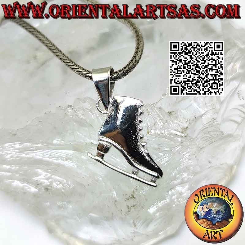 Pendentif en argent le patin à glace (patinage artistique)