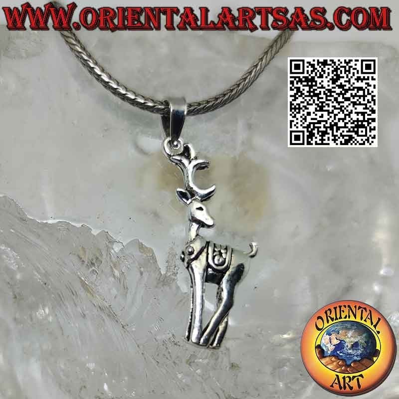Pendentif en argent en forme de cerf "Bambi"
