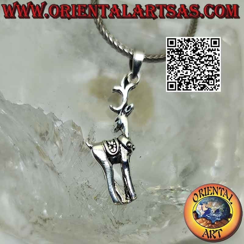 Silver pendant in the shape of a deer "Bambi"