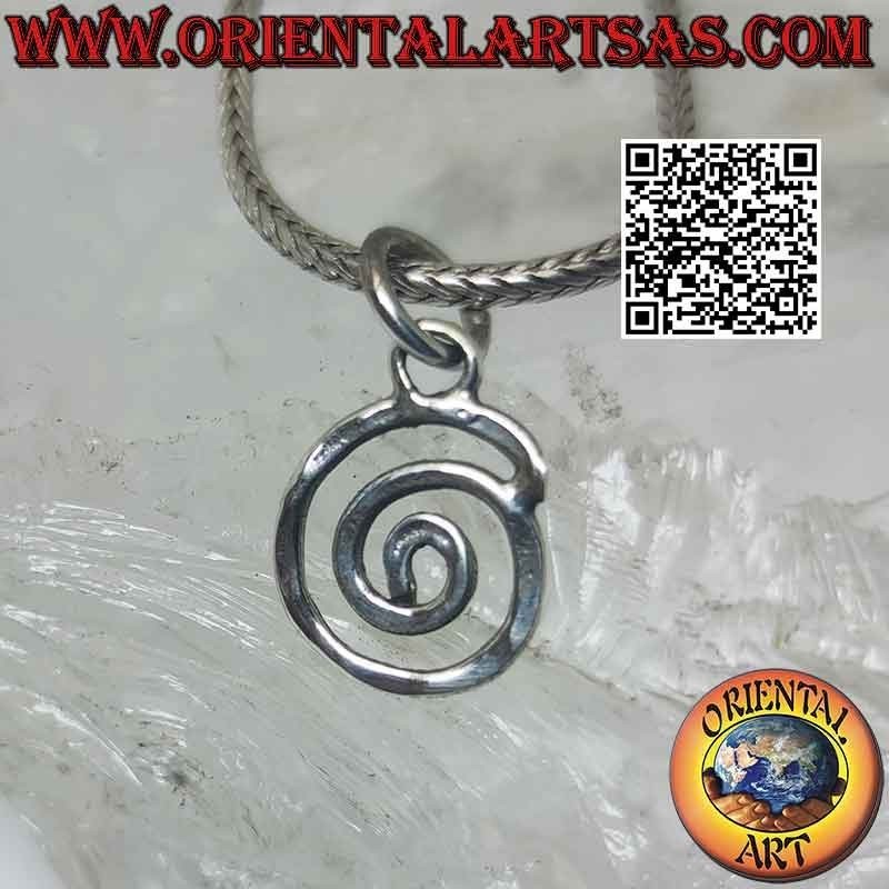 Silver pendant, Evolving Spiral or Archimedes