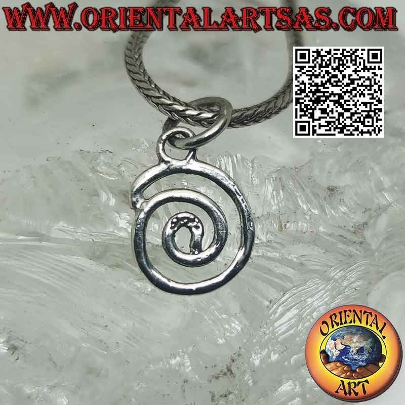 Pendentif en argent, Spirale Evolutive ou Archimède